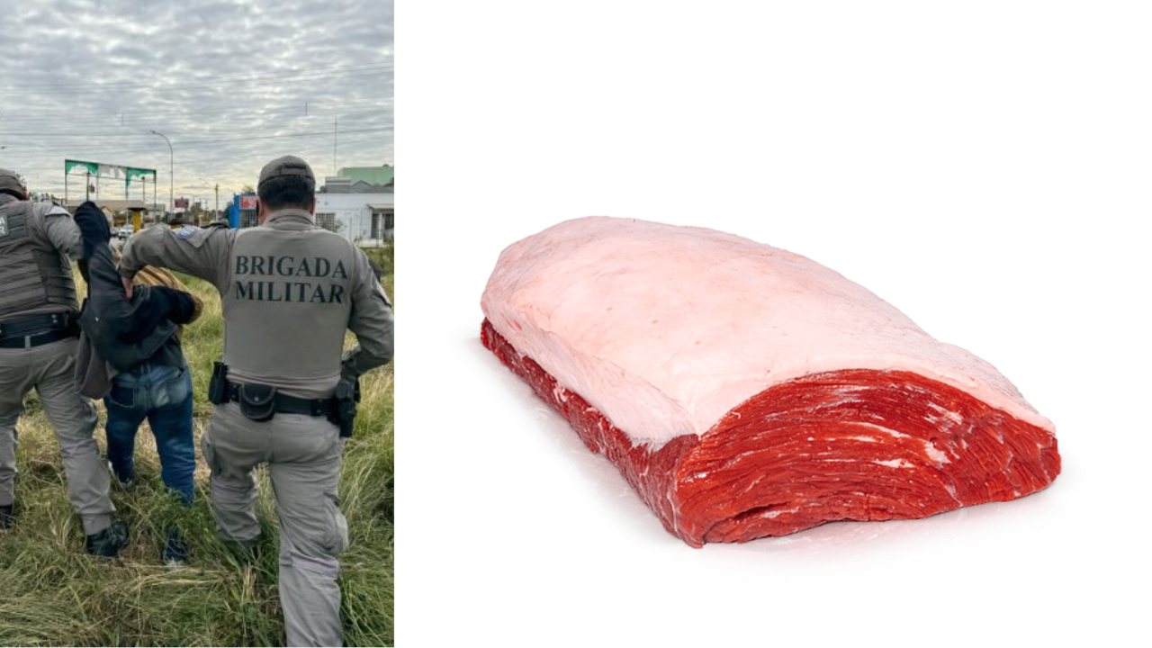 Homem é preso furtando picanha de supermercado em São Borja