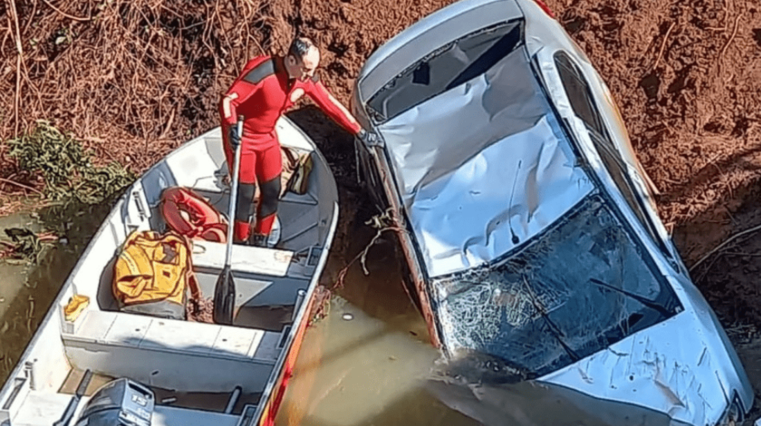 “Eu já tinha aceitado meu fim”, motorista relata experiência de quase morte ao cair em rio em Pirapó
