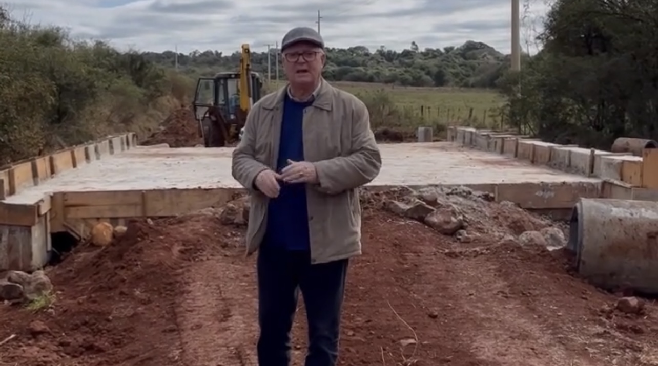Prefeito de Bossoroca destaca progresso em obras no interior do município
