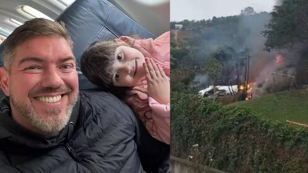 Pai e filha de 3 anos que passariam Dia dos Pais juntos morrem no desastre aéreo em Vinhedo