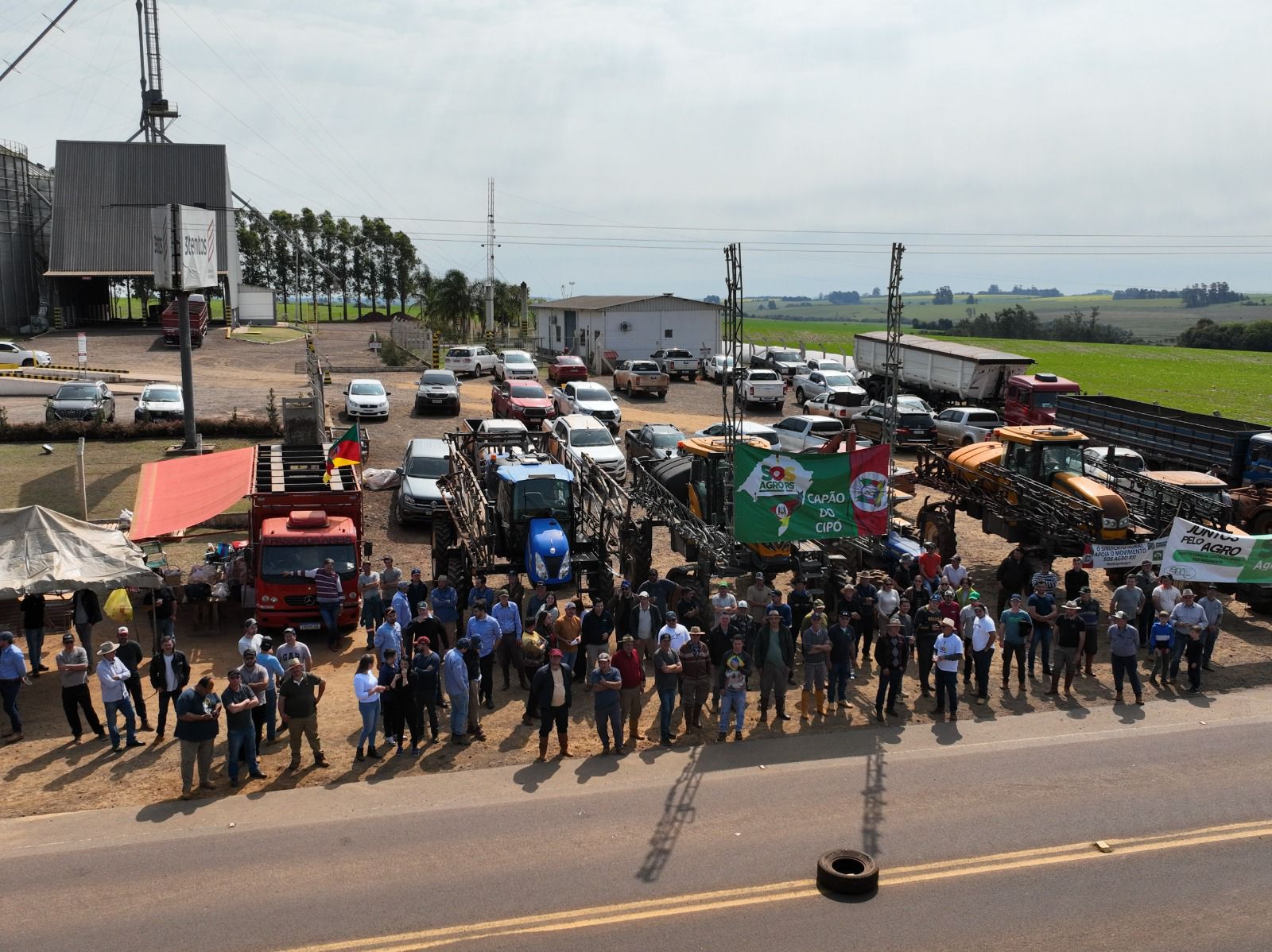 SOS Agro RS: produtores rurais se mobilizam em Capão do Cipó