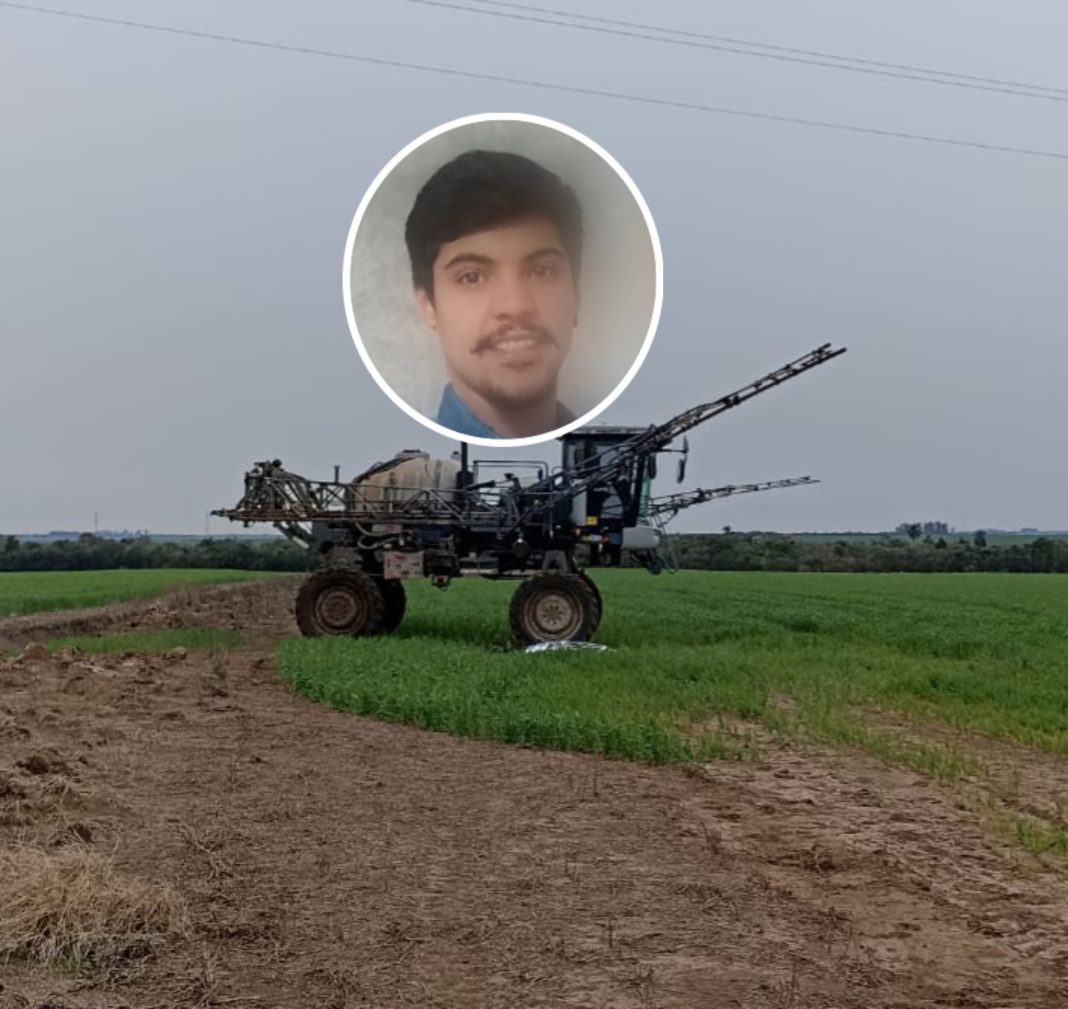 Homem morre após sofrer choque elétrico em acidente com pulverizadora agrícola em São Borja