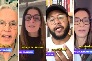Artistas gravam vídeo em apoio a Boulos para a prefeitura de São Paulo