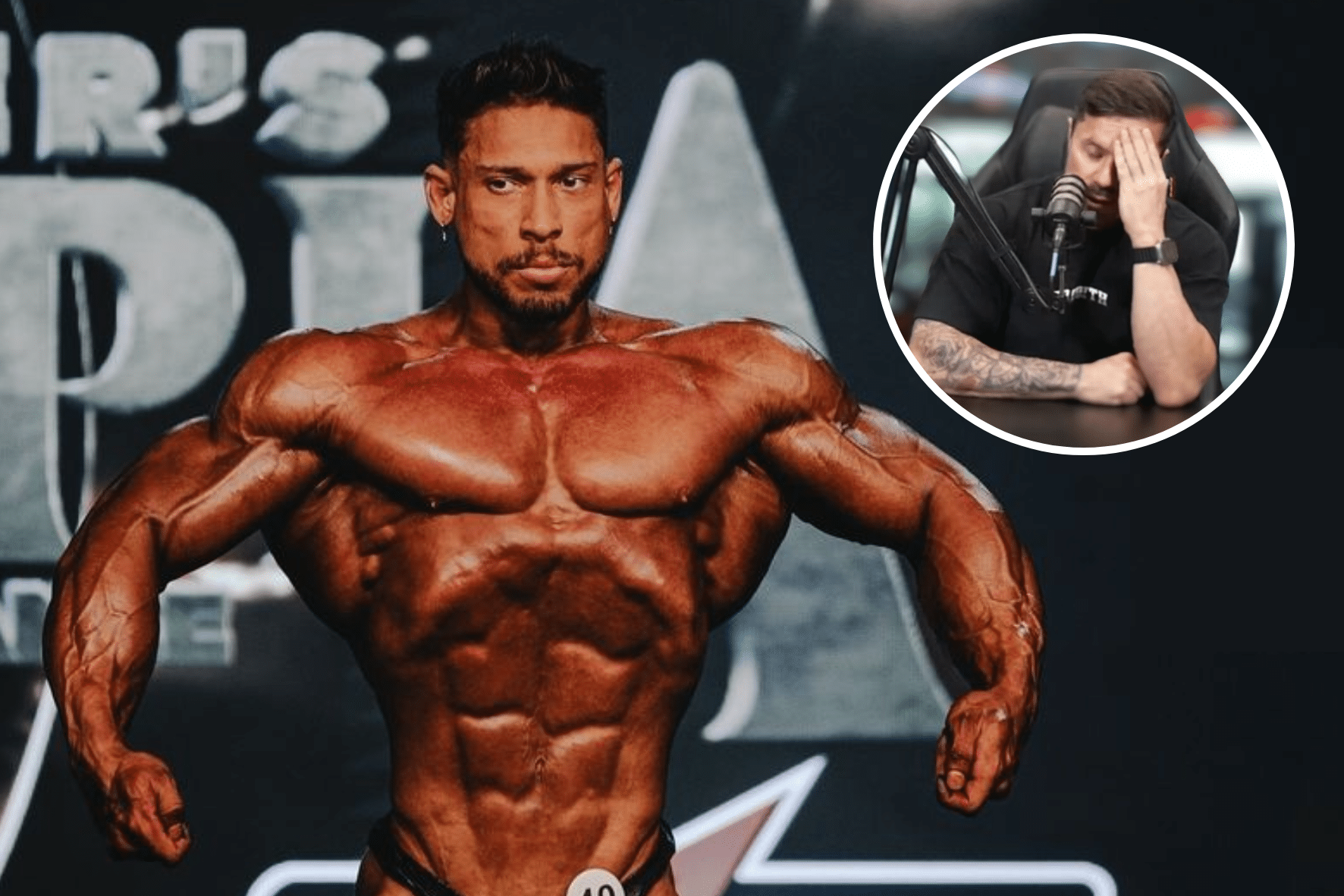 Ramon Dino é criticado por Renato Cariani após ficar de fora do top 3 do Olympia (Divulgação / @brandonseye / Mr. Olympia)