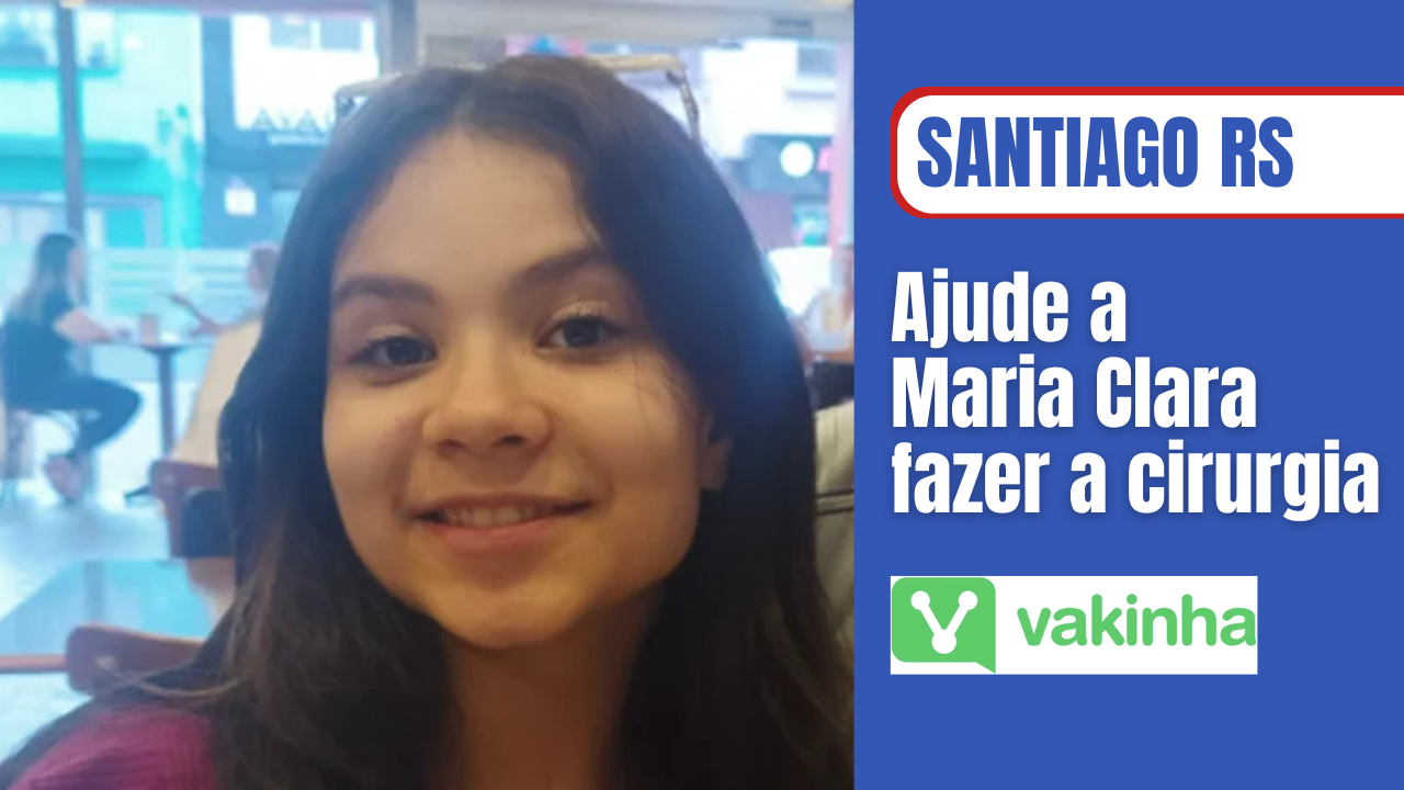 Família de Maria Clara de Santiago lança campanha para cirurgia urgente e complexa