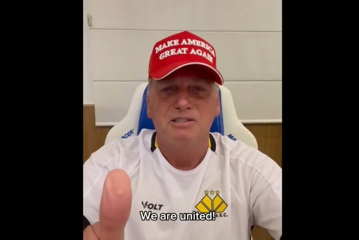 VÍDEO; Bolsonaro declara apoio a Trump: “Certeza de um mundo melhor”