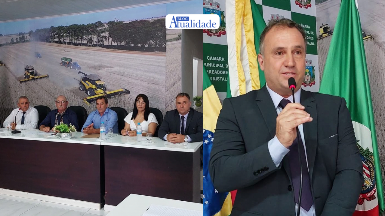 Gilnei Manzoni assume segundo mandato como Prefeito de Unistalda