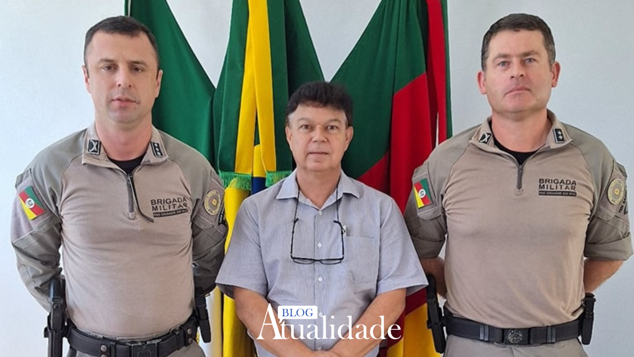 Prefeito de Bossoroca recebe Brigada Militar para tratar da segurança no município