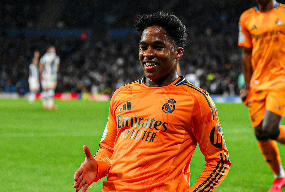 Endrick faz gol e coloca o Real Madrid em vantagem