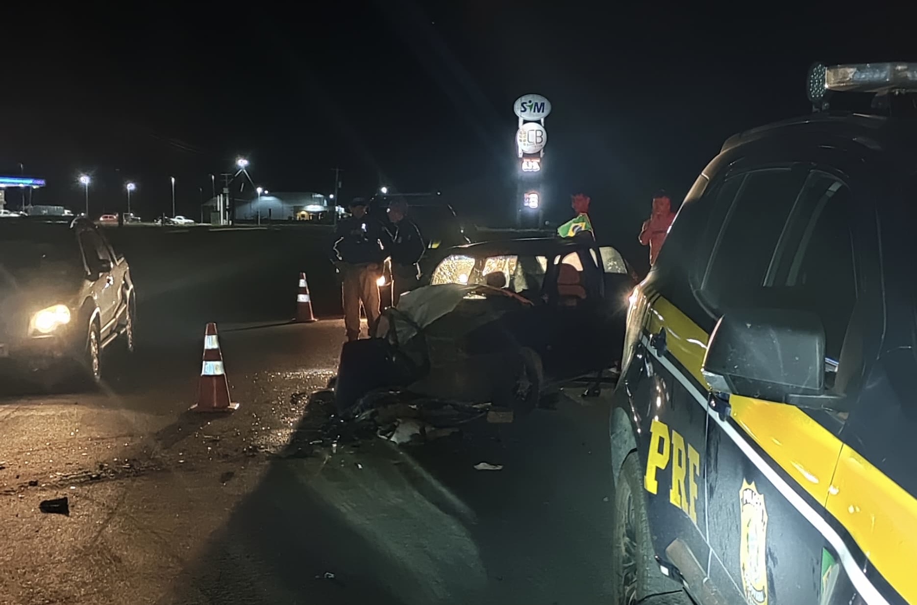 Colisão frontal na BR-287 em Santiago deixa quatro feridos com lesões leves