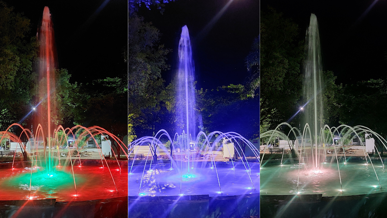 Unistalda inaugura fonte luminosa que encanta moradores e visitantes na Praça Batista Pessota