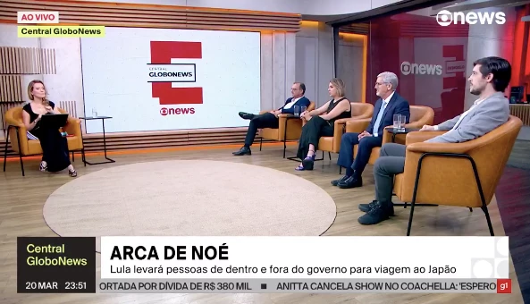 GloboNews ironizou comitiva de Lula: “Arca de Noé”