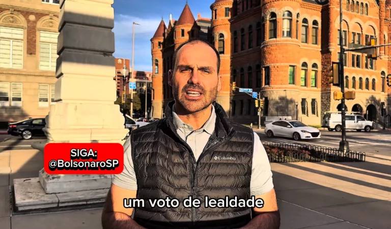 Eduardo anuncia que ficará nos EUA e se licenciará do cargo