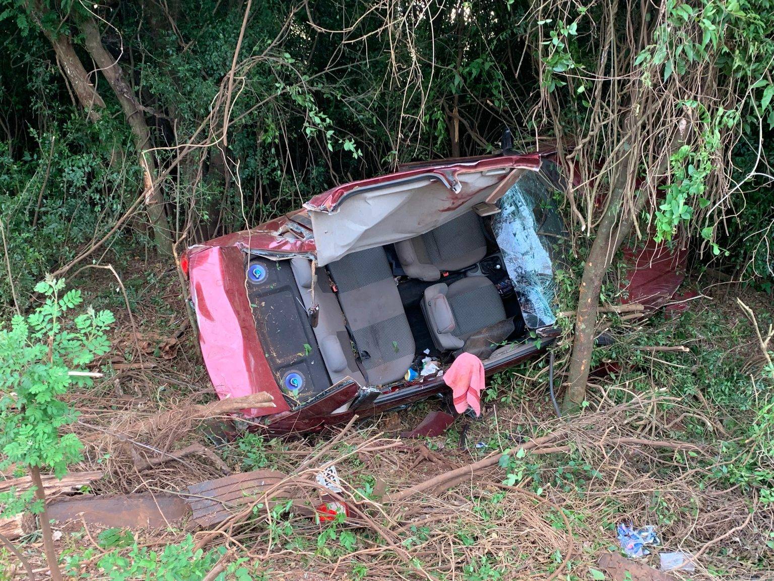 Motorista fica ferido em acidente na ERS-168, em Bossoroca