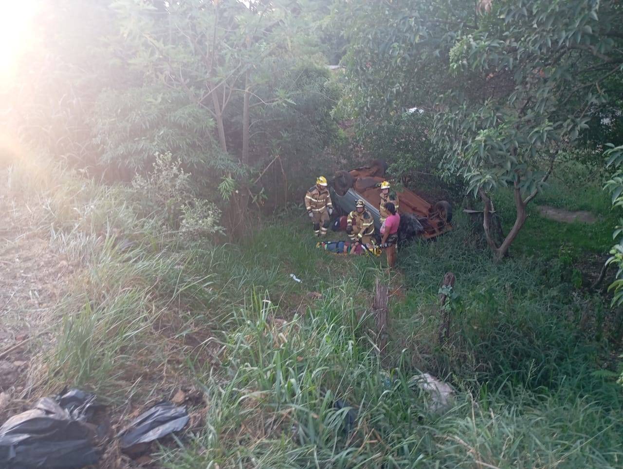 Motorista fica ferido em capotamento na BR-285, em São Luiz Gonzaga