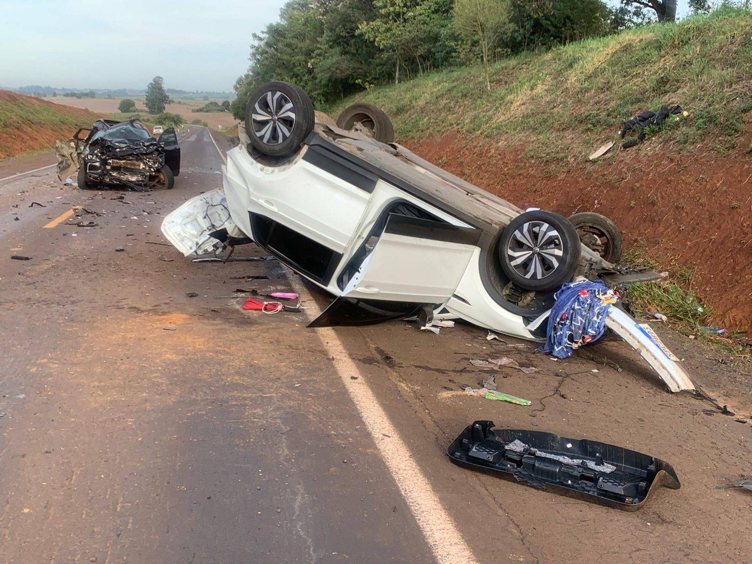 Sete pessoas ficam feridas em grave acidente na BR-285, em São Luiz Gonzaga