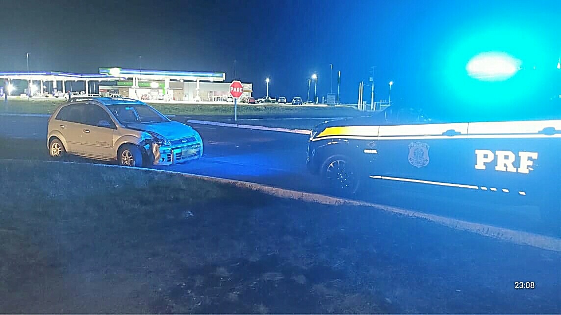 Colisão entre dois veículos deixa feridos leves na BR-287 em Santiago