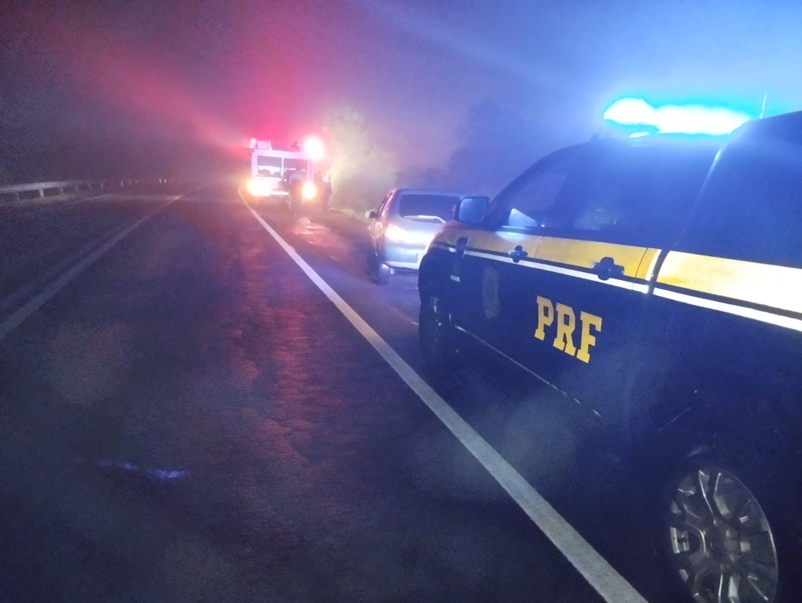 Condutor fica ferido após carro sair da pista e cair em ribanceira na BR-287, em Unistalda