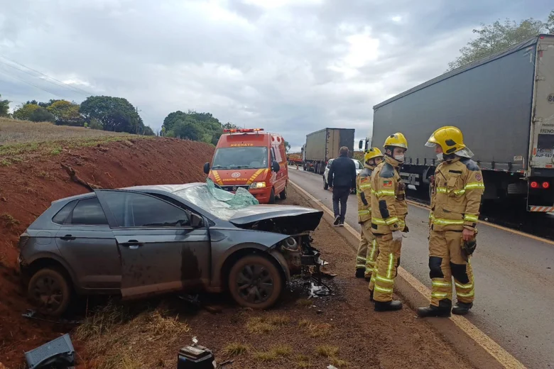 Homem morre em acidente entre carro e caminhão na BR-285, em São Luiz Gonzaga