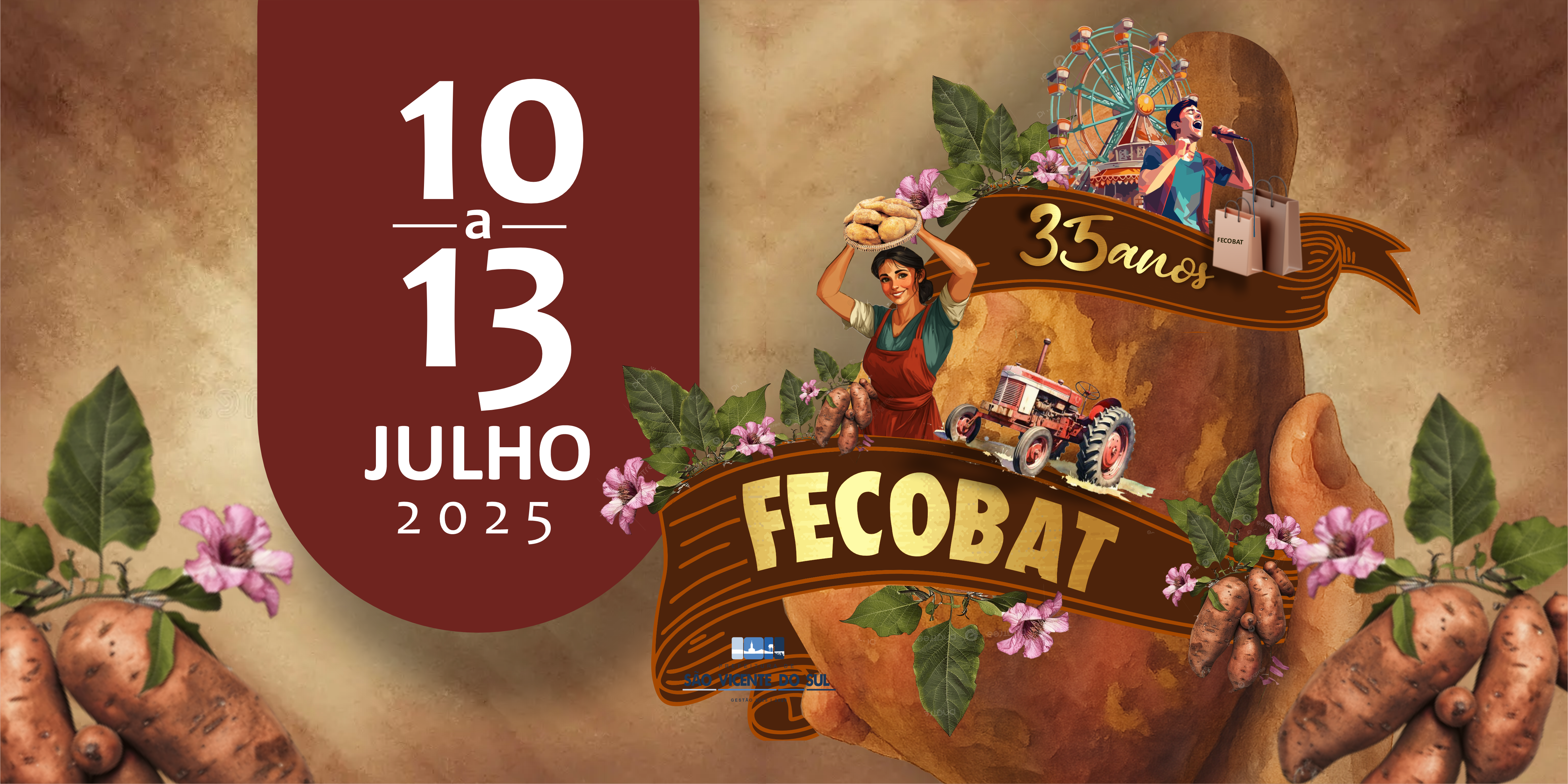 Começa amanhã a 35ª edição da Fecobat, a tradicional Feira Estadual do comércio da Batata Doce