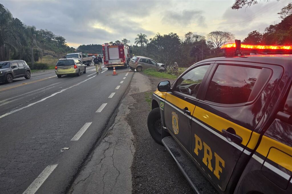 Colisão na BR-287 causa a morte de terneiros; Outro acidente na BR-158 deixa homem com ferimentos leves
