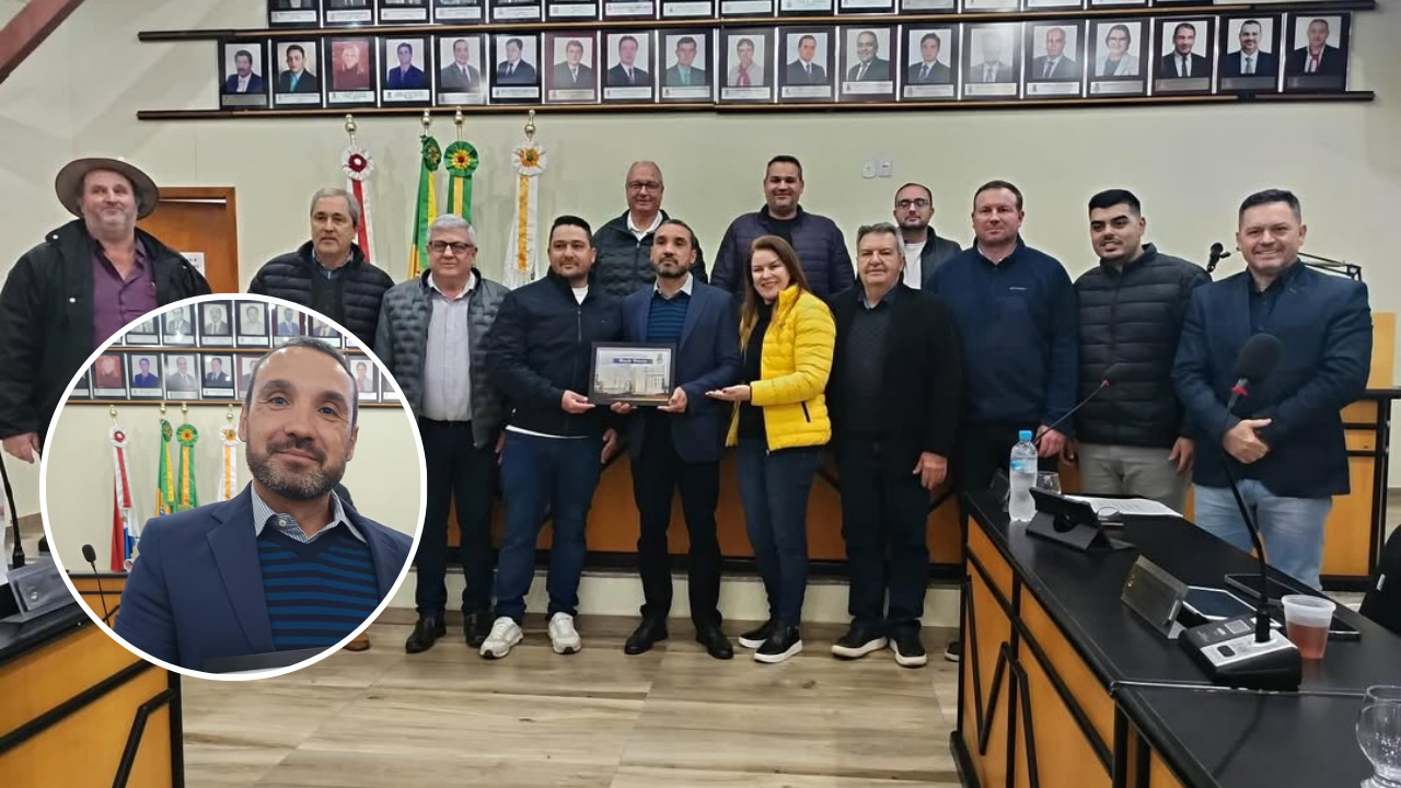 Câmara de Vereadores de Santiago homenageia Delegado Guilherme Milan Antunes com Menção Honrosa