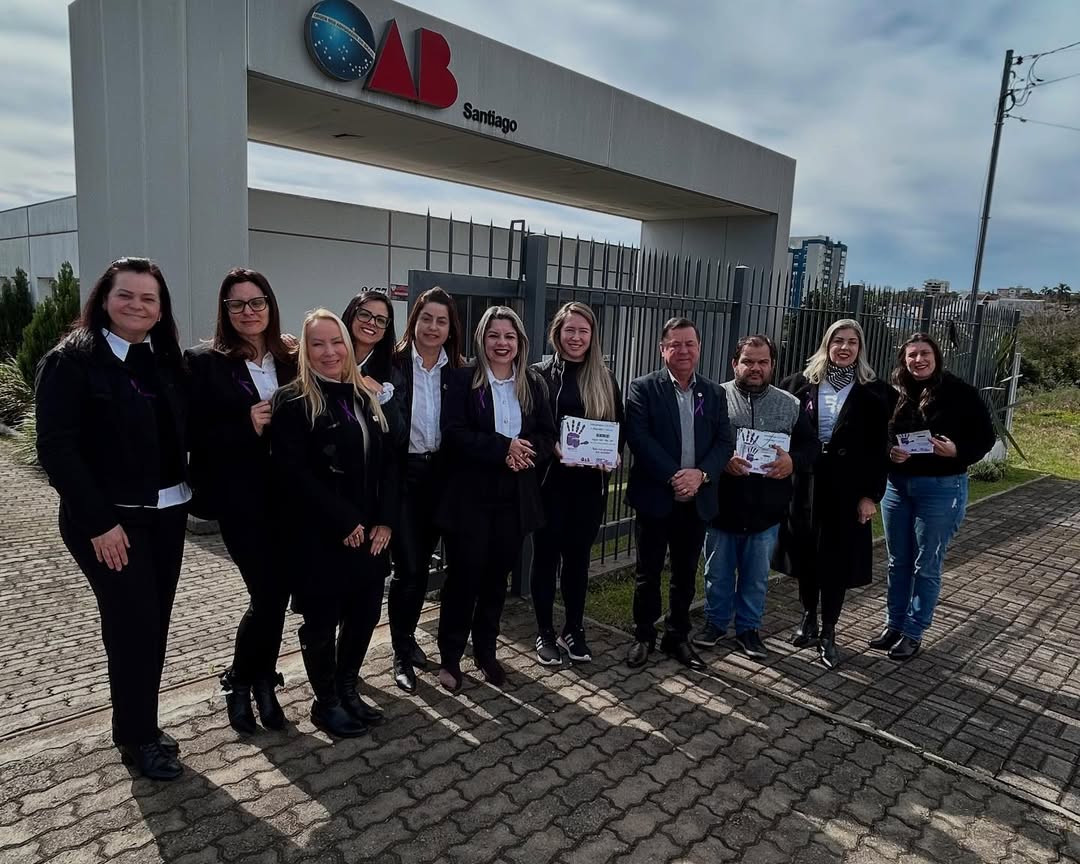 Agosto Lilás: OAB Subseção Santiago e Jaguari lança campanha de enfrentamento à violência contra a mulher