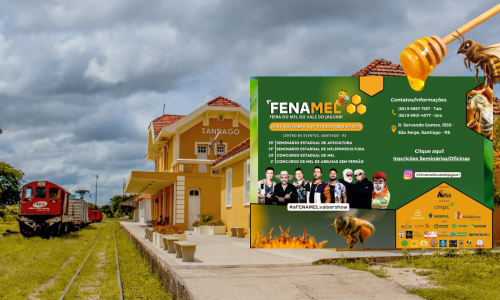 Santiago sedia a 1ª Fenamel com programação especial para amantes da apicultura