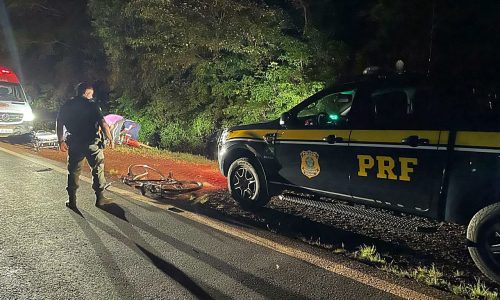 Ciclista fica gravemente ferido após colisão com caminhão na BR-285, em São Borja