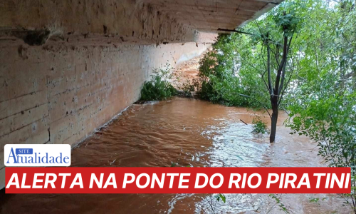 Água do Rio Piratini já alcança estrutura da ponte na ERS-168 e acende alerta entre Bossoroca e São Luiz Gonzaga